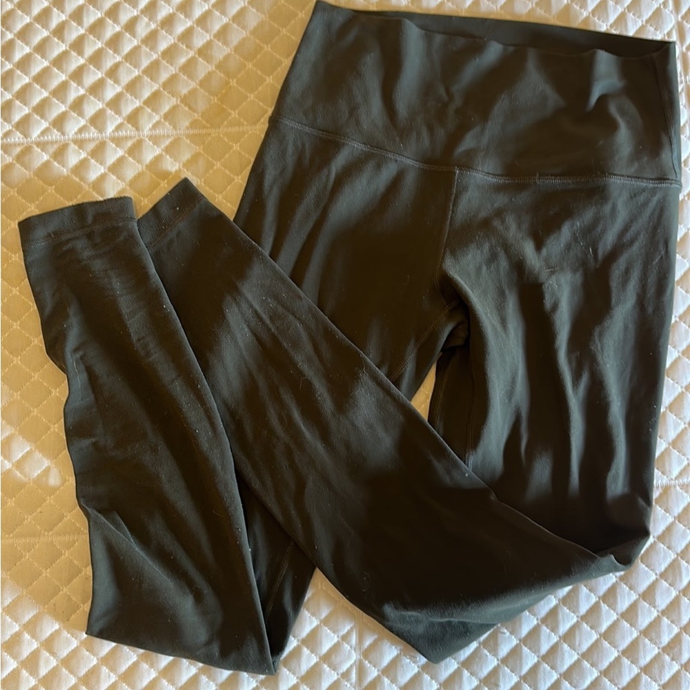 Lululemon align leggings 28” size 6- dark green